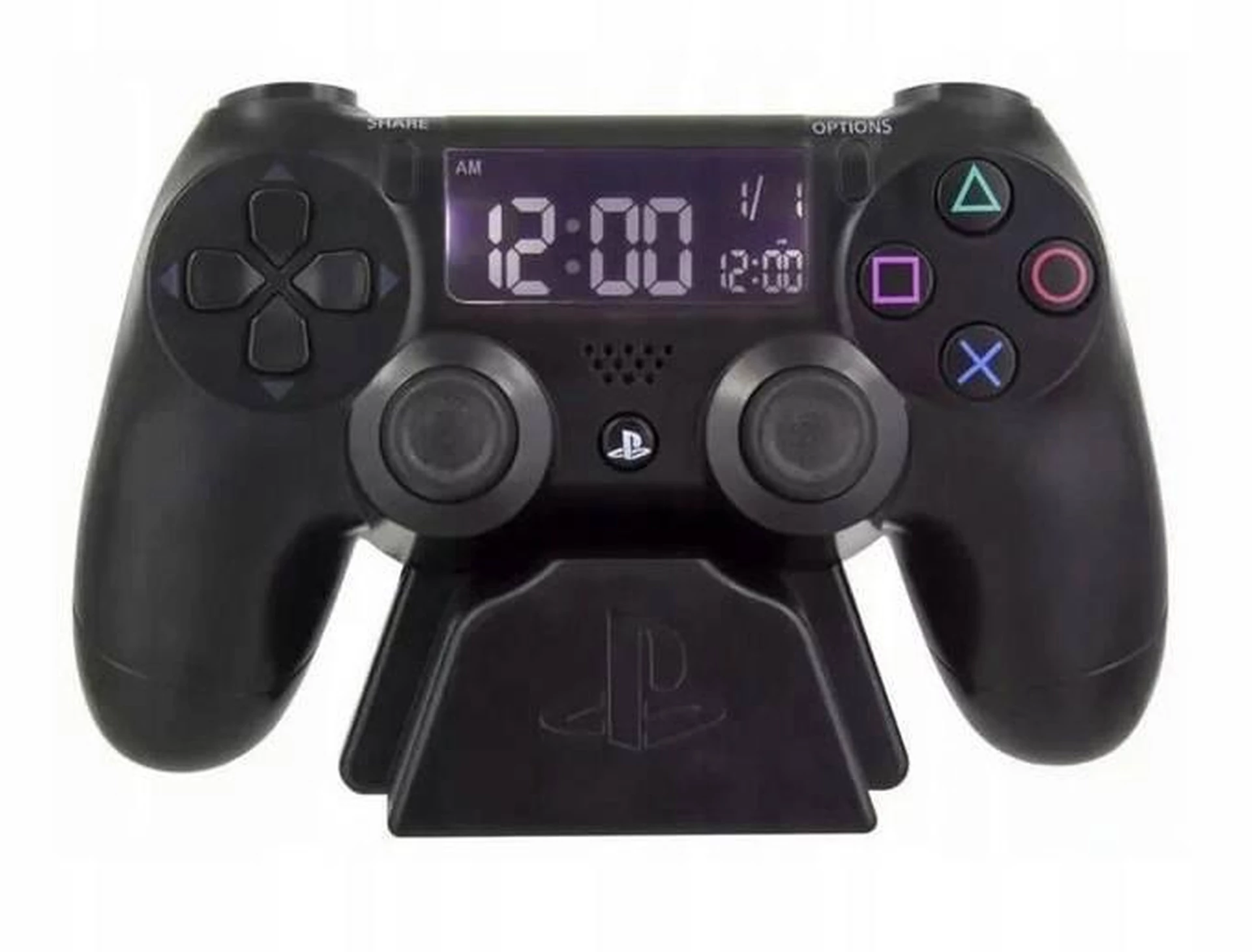 Paladone, PlayStation®, DualShock 4™, LED világítás, USB, Vezetékes, Fekete, Digitális ébresztőóra