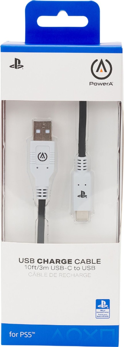 PowerA Charge, PlayStation 5, USB Type C, Adat és töltő kábel