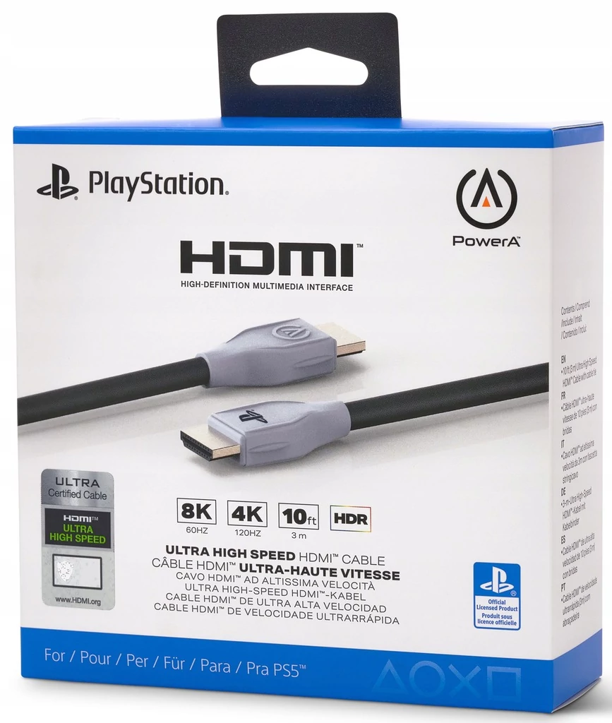 PowerA PlayStation 5 Ultra High Speed 4K/8K HDR, eARC, HDMI 2.1 kábel