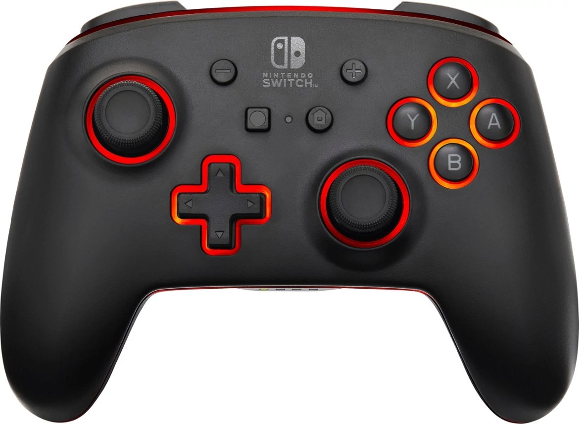 PowerA Enhanced Lumectra, Nintendo Switch/Switch 2, RGB világítás, Fekete, Vezeték nélküli kontroller