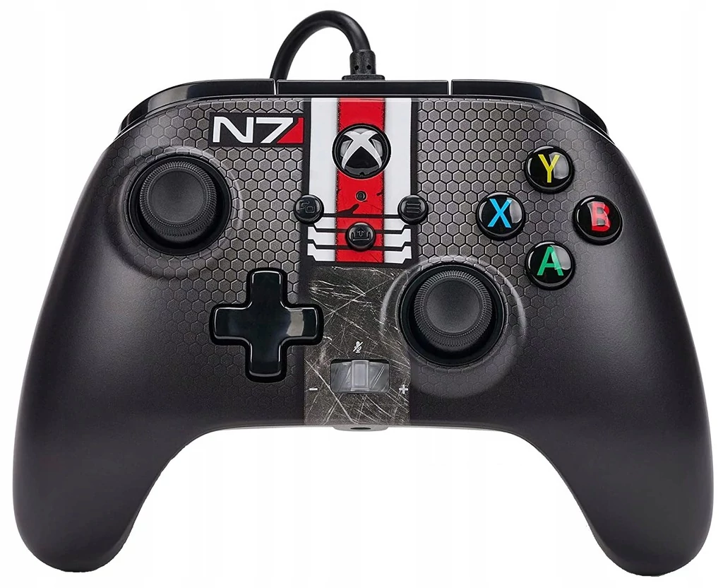 PowerA Enhanced Wired, Xbox Series X|S, Xbox One, PC, Mass Effect N7, controler cu fir