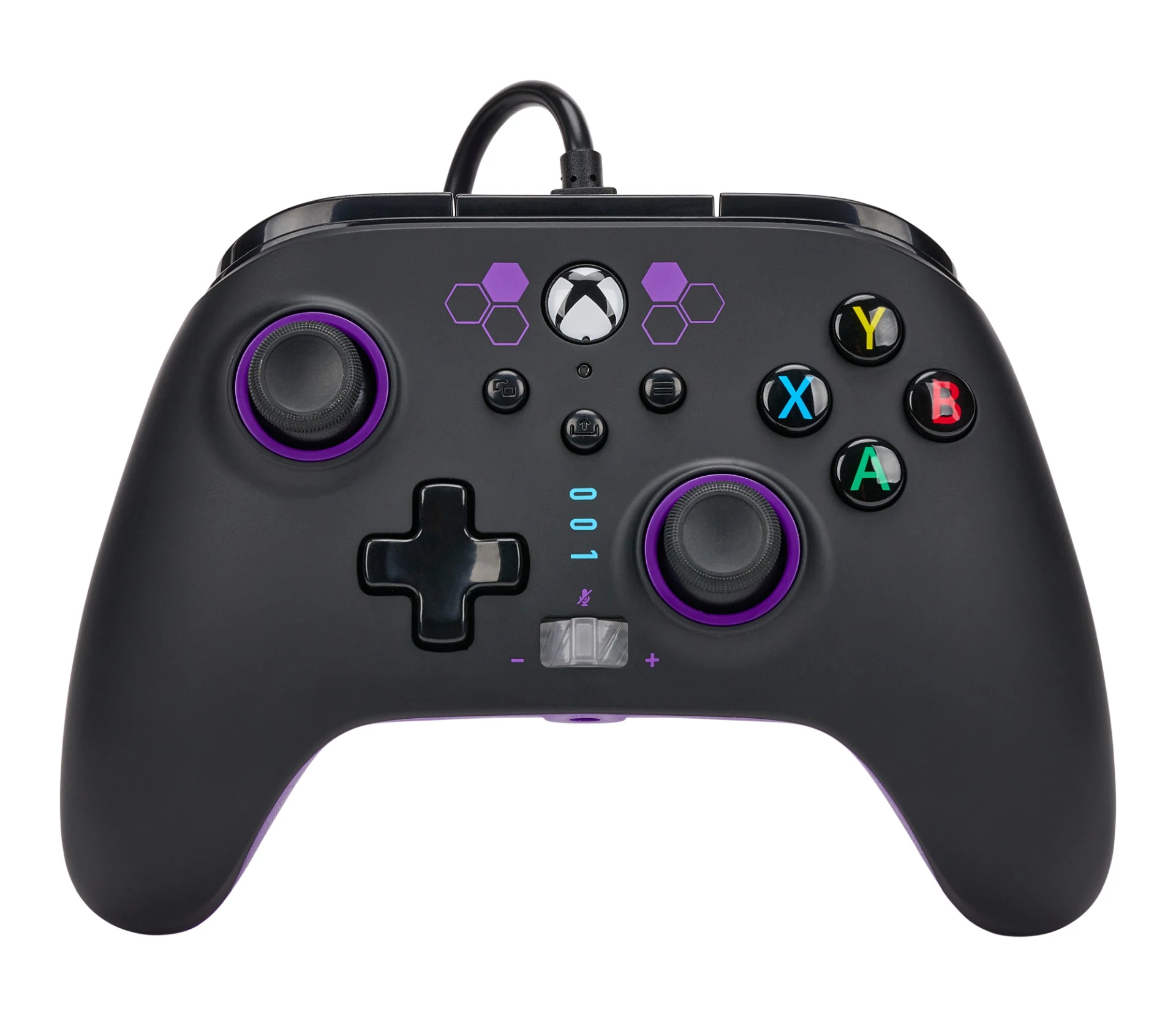 PowerA Enhanced Wired, Xbox Series X|S, Xbox One, PC, Purple Hex, Vezetékes kontroller