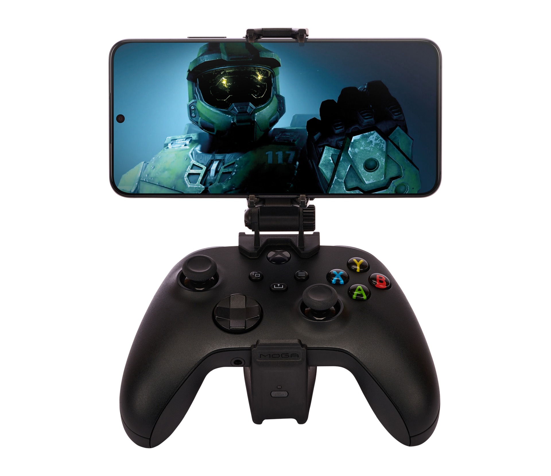 PowerA MOGA, Play & Charge, Xbox Series X|S, Xbox One, Mobile Gaming, Fekete, töltő & tartókar