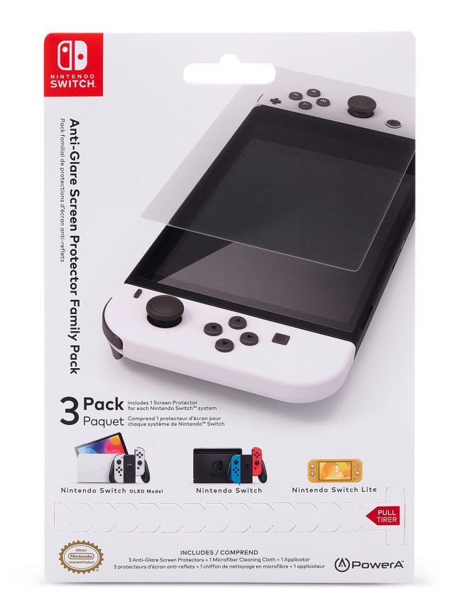 PowerA Nintendo Switch tükröződésmentes képernyővédő csomag