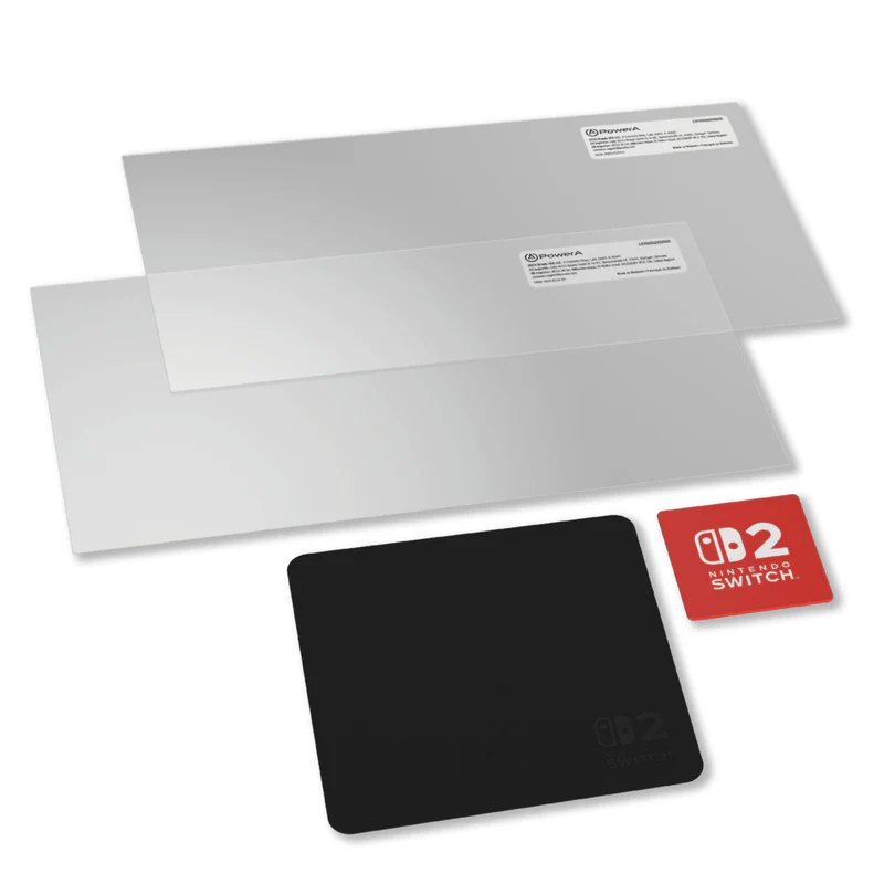 PowerA Screen Protector, Nintendo Switch 2, Official, Transparent, Folie de protecție pentru ecran (2 buc.)