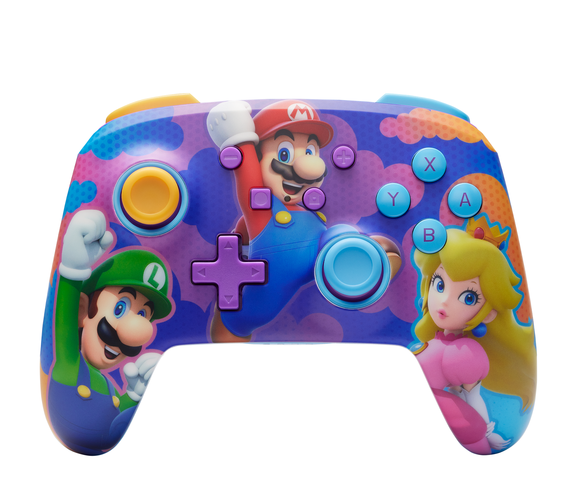 PowerA Enhanced Wireless, Nintendo Switch/Switch 2, Mario: Color Splash Heroes, Vezeték nélküli kontroller