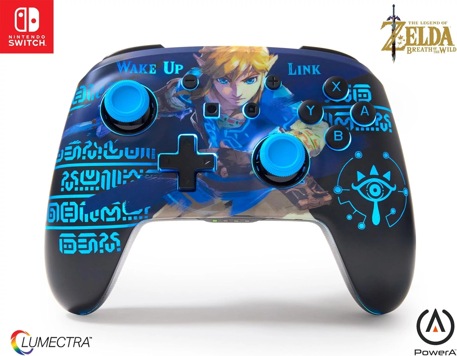 Lumectra îmbunătățită cu PowerA, Nintendo Switch/Switch 2, Zelda: Wake Up Link, controler wireless