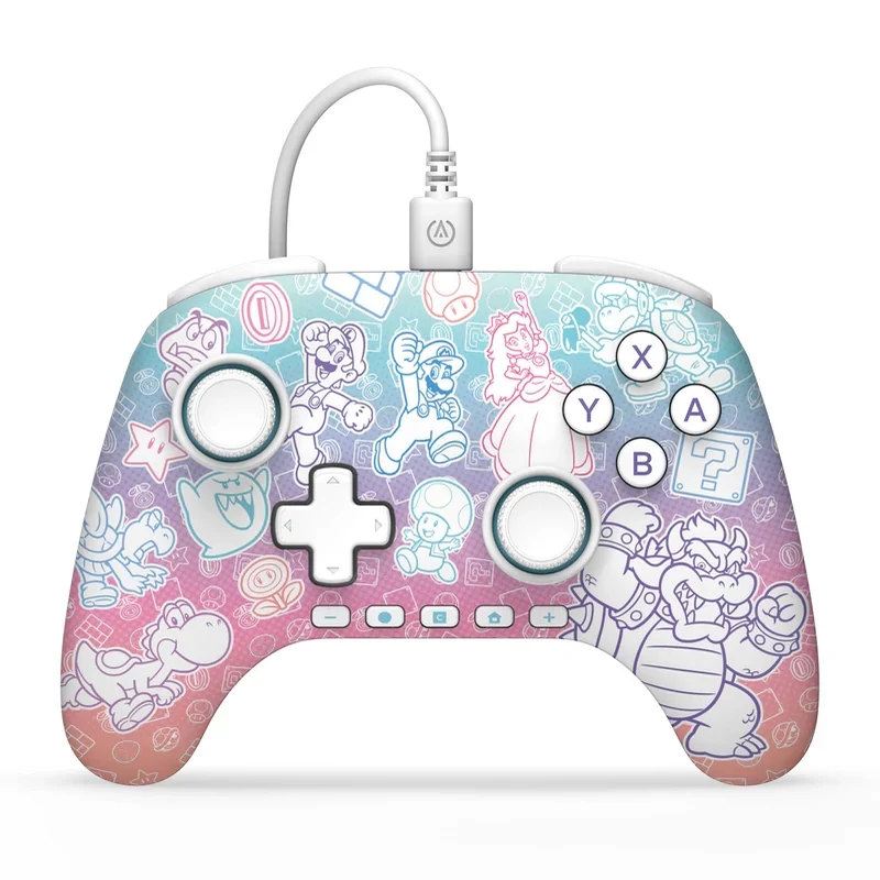 PowerA Advantage Wired, Nintendo Switch 2, Official, Hall Effect, Mario: Mushroom Kingdom, Kabelgebundener Controller