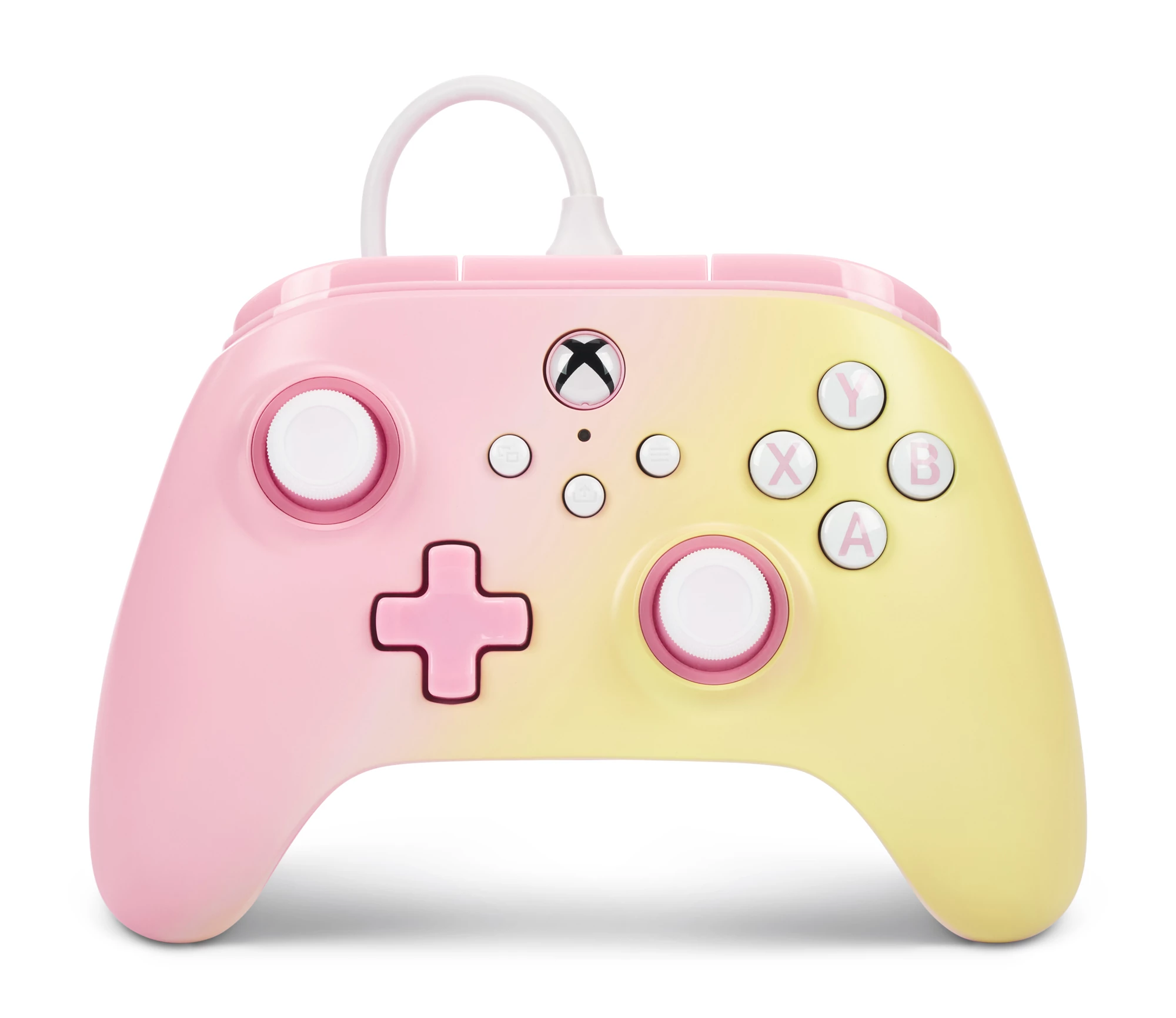 PowerA Advantage Wired, Xbox Series X|S, Xbox One, PC, Pink Lemonade, Vezetékes kontroller