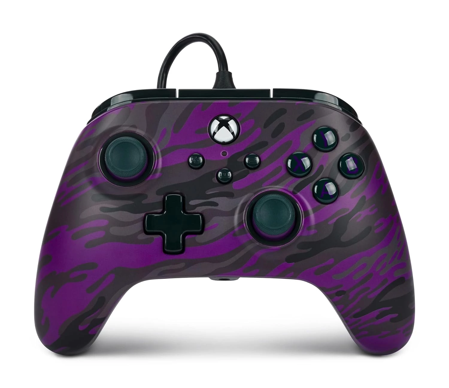 PowerA Advantage Wired, Xbox Series X|S, Xbox One, PC, Purple Camo, Vezetékes kontroller