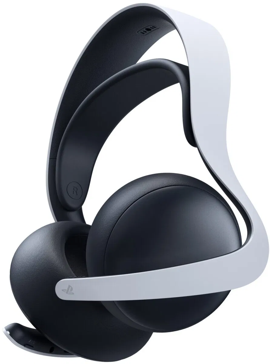 Sony PULSE Elite, PlayStation 5, PC, Mobilný telefón, Čierno-biely, Bezdrôtový, Slúchadlá s mikrofónom