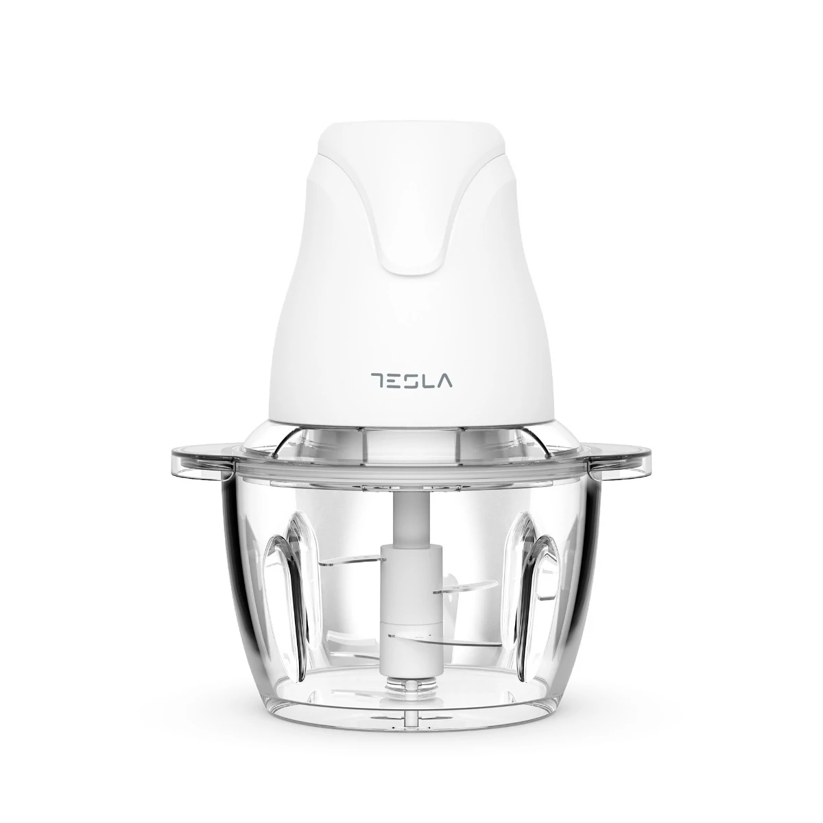 Tesla FC302W, 400W, 1L, Rozsdamentes acél penge, Üvegtál, Fehér, Élelmiszer-aprító