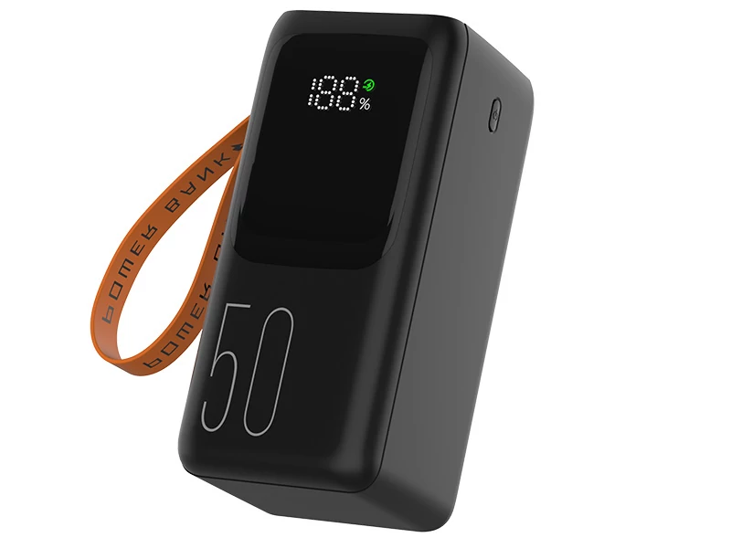 Tracer Vouge-5, 20W, 50000 mAh, 1x USB Type-C, 4 x USB Type-A, Vezetékes, Fekete, Hordozható powerbank