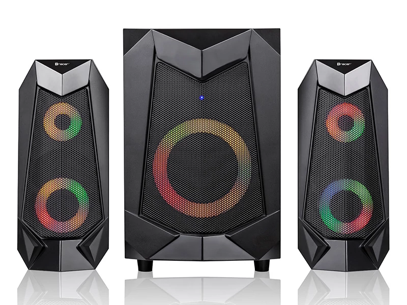 Tracer Hi-Cube RGB Flow, GameZone, 20W, 2.1, RGB osvetlenie, Bluetooth, 3,5 mm jack, stolný reproduktor