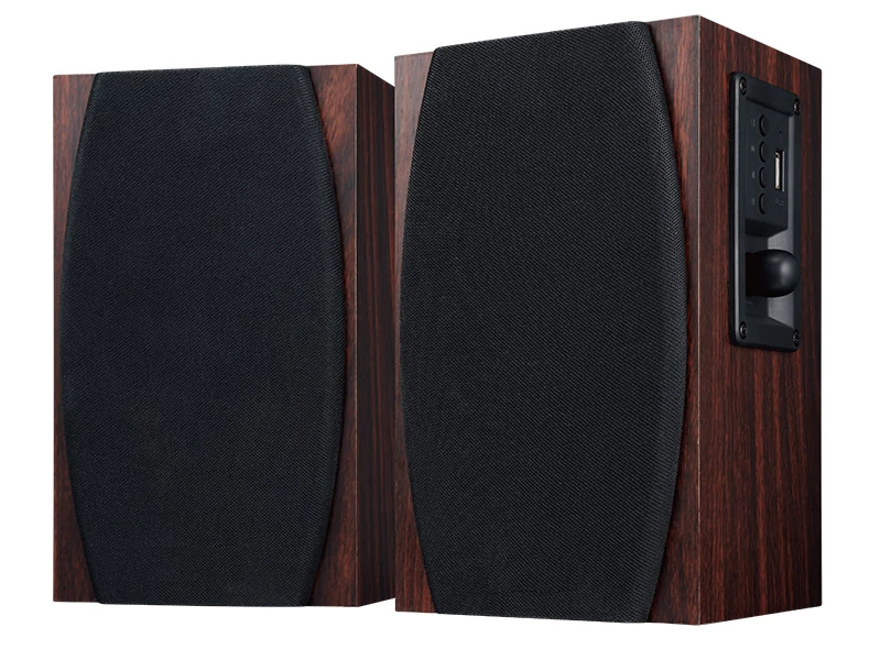 Difuzor de birou, Tracer Charleston, 2.0, 10 W RMS, Jack 3,5 mm, USB, Radio FM, Bluetooth, Lemn