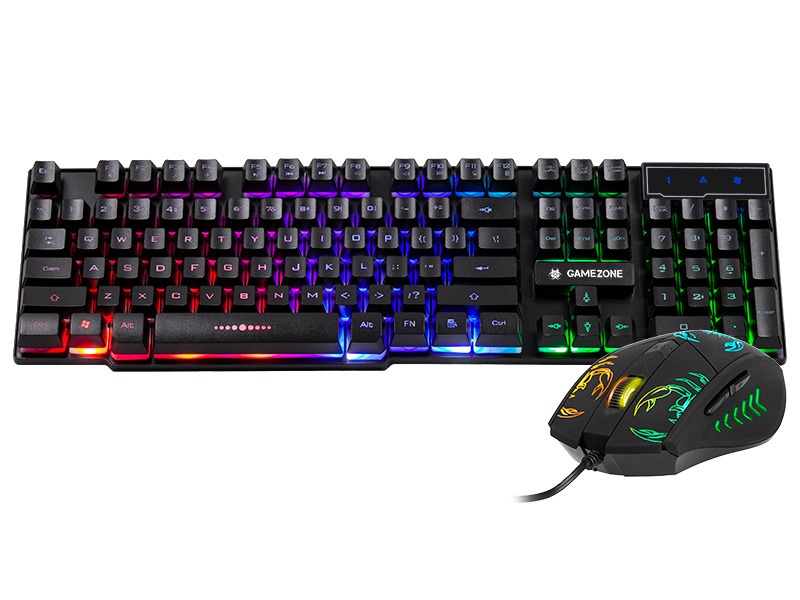 Tracer GameZone Stir LED, USB fekete gamer billentyűzet és egér