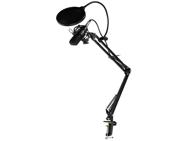 Tracer Studio Pro Jack 3.5mm fekete kondenzációs mikrofon POP szűrővel