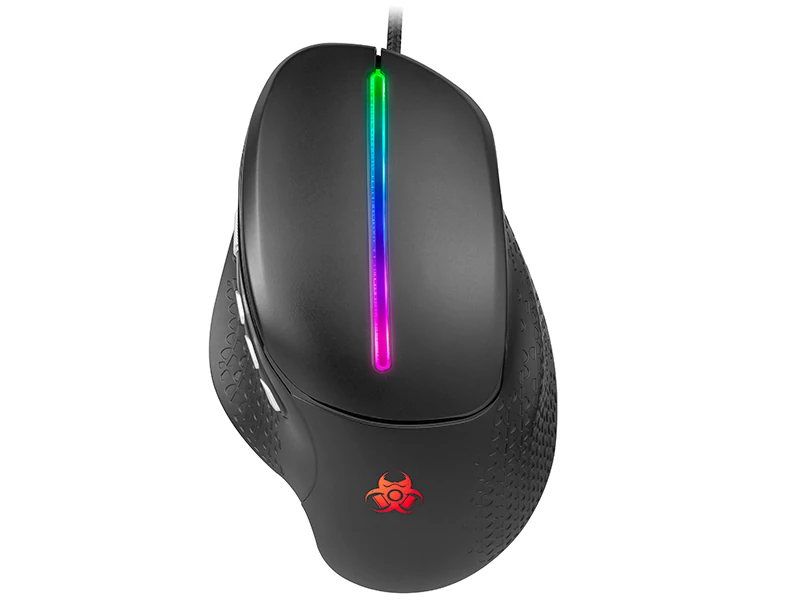 Tracer Snail, GameZone, 6400 DPI, RGB podsvietenie, USB, optická, čierna, káblová myš