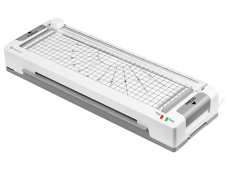 Tracer TRL-7,  All-in-One, A4, 25 cm/perc, Hideg és meleg, Vágás, Fehér-Szürke, Laminálógép