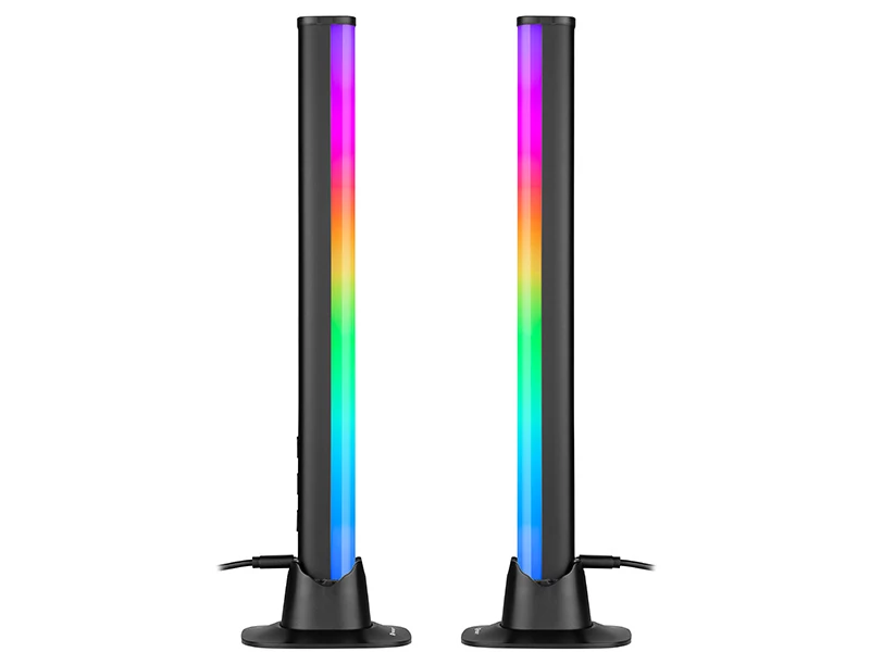 Tracer Ambience, Smart Desk, 5 W, 10 režimov svietenia, USB, Bluetooth 5.0, RGB osvetlenie, Čierna, Gamer, Stolná lampa