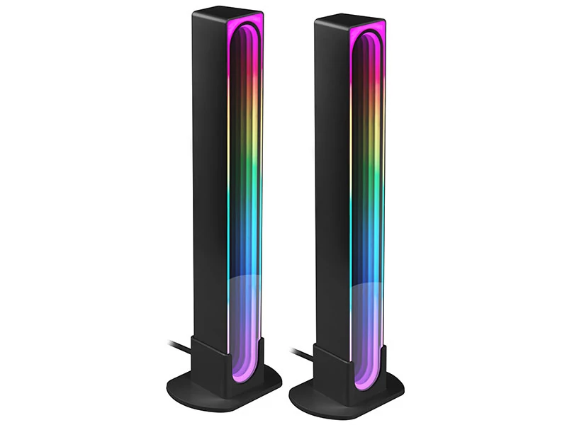 Set lampi de masa, Tracer Ambience, Smart Vibe, 5 W, Wi-Fi, Bluetooth 5.0, RGB iluminare, Gamer, Negru