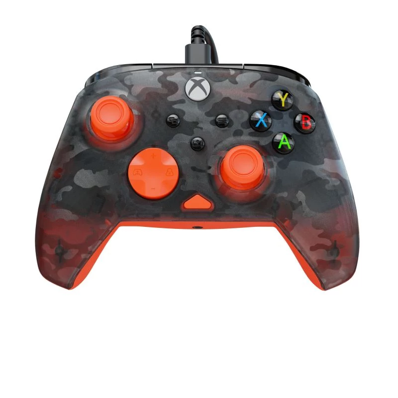 Turtle Beach Rematch Core, Xbox Series X|S, Xbox One, PC, Ghost Black Camo/Orange, Vezetékes kontroller