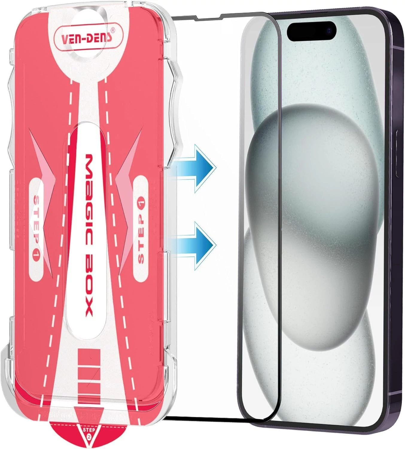Ven-Dens MagicGlass Box, Apple Iphone 14 Pro, 0,33 mm, 9H, Edzett üveg, Kijelzővédő fólia