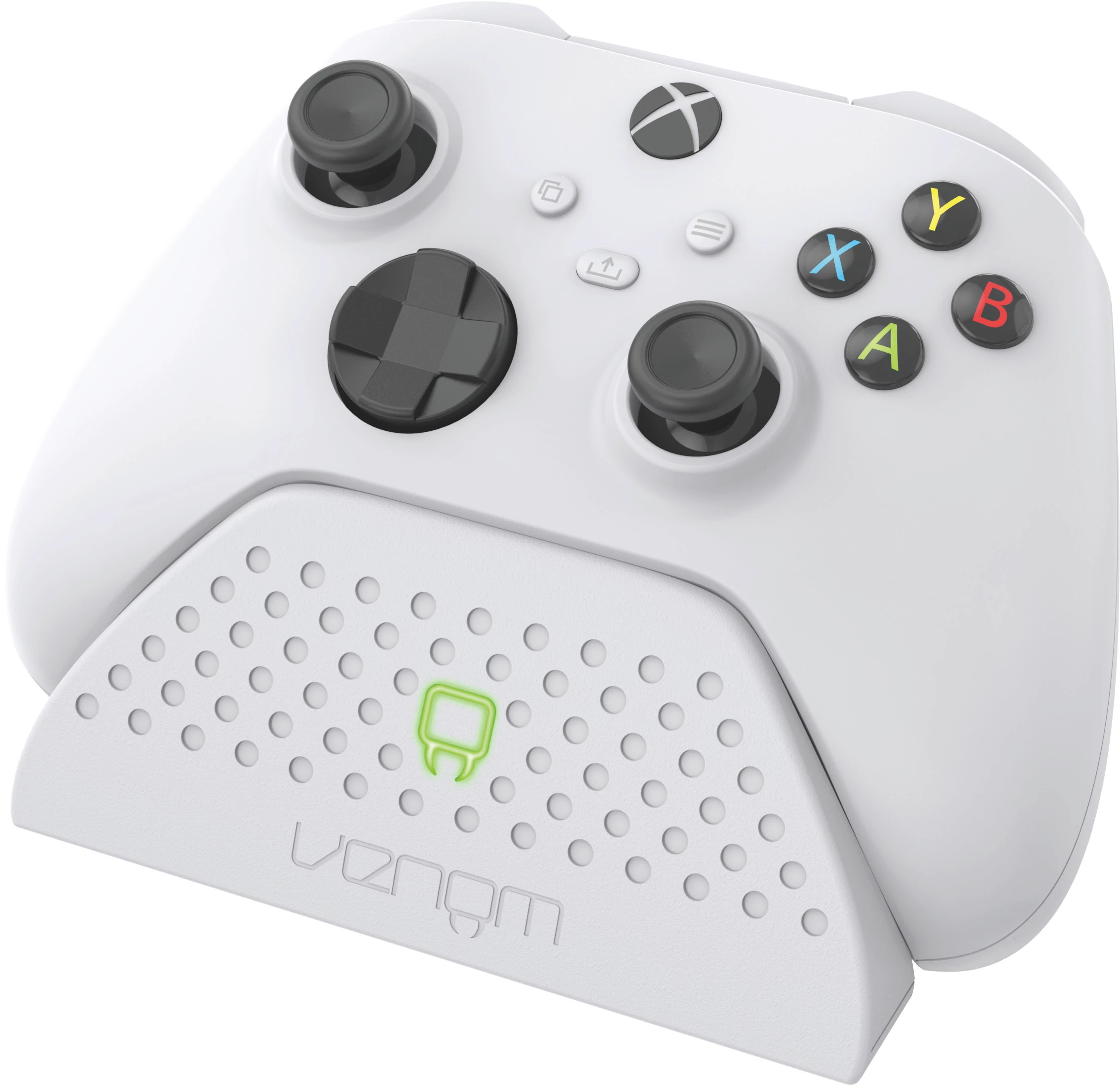 Venom Single Docking, Xbox Series X|S, Xbox One LED, USB, Biela, Nabíjacia stanica ovládača + 1 batéria