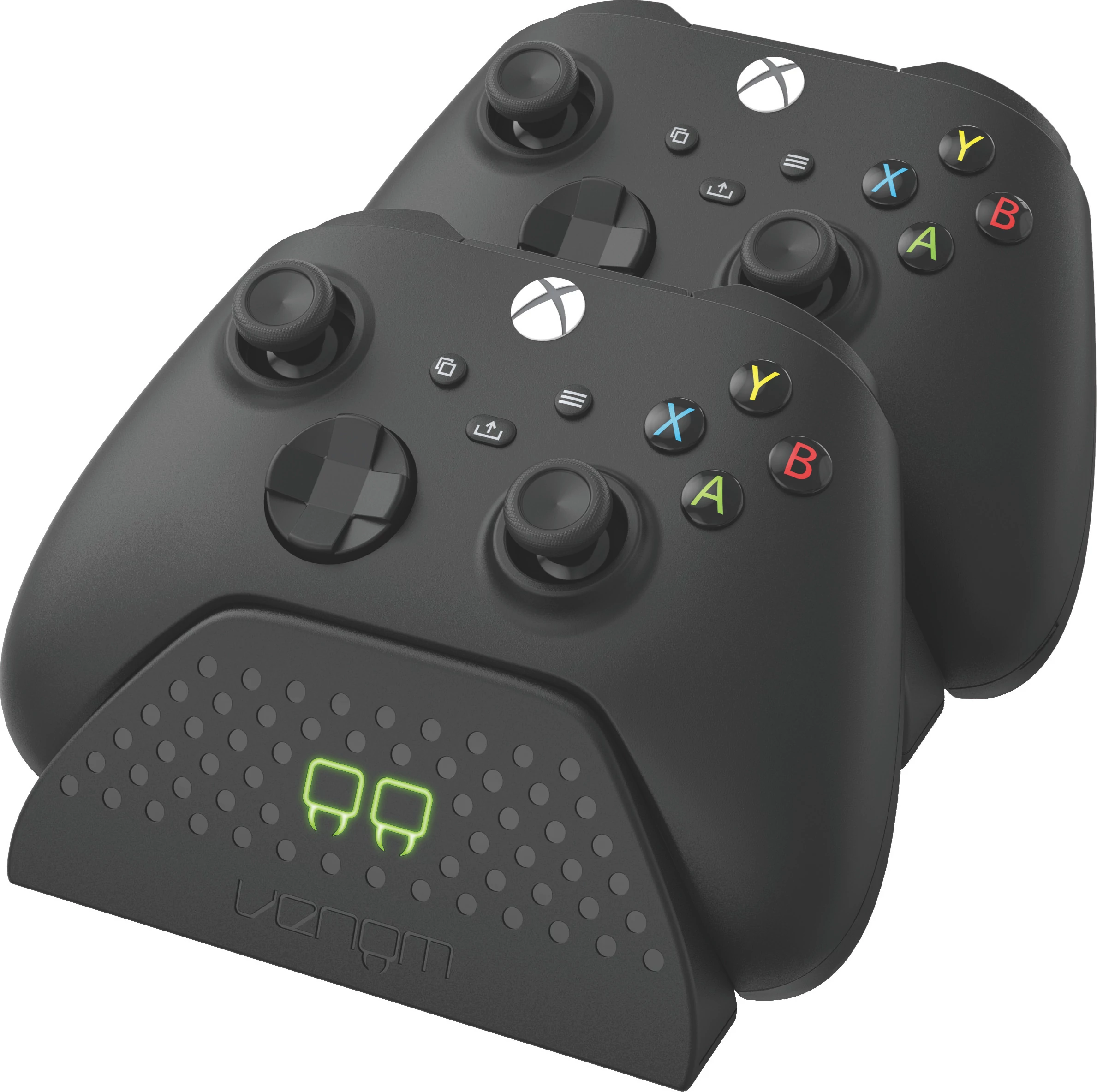 Venom Twin Docking Station, Xbox Series X|S, Xbox One, Schwarz, Controller-Ladestation + 2 Akkus